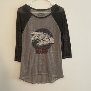 Star Wars The Last Jedi Mid-sleeve Top Size M